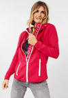 Cecil Zip Through Sweat Hoodie, Red