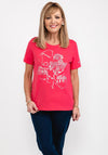 Cecil Metallic Foil Graphic T-Shirt, Pink