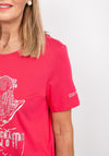 Cecil Metallic Foil Graphic T-Shirt, Pink