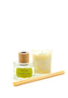 Celtic Candles Diffuser & Aroma Pot Bundle, Lime Leaf & Ginger
