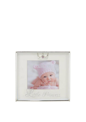 Widdop Bingham 3” x 3” Silver Plated Box Frame, Little Princess