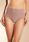Chantelle One Size Soft Stretch High Waist Brief, Cappuccino