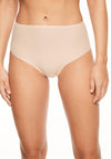 Chantelle One Size Soft Stretch High Waist Thong, Nude