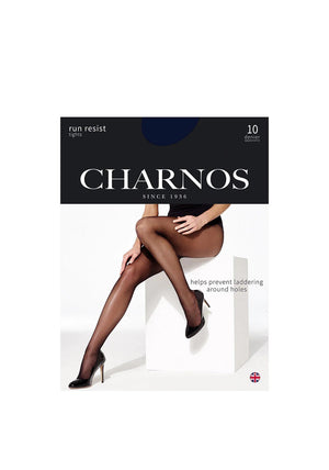 Charnos Run Resist 10 Denier Tights, Navy