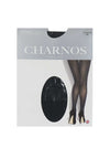 Charnos Lurex Back Seam Fashion Tights, Black