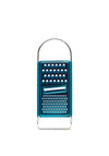 Chef Aid 3 Way Flat Grater, Silver & Blue