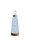 Chic Mic Bioloco Stainless Steel Mini Loop Bottle 350ml, Blue Flowers