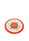 Lesser and Pavey Merry Christmas Little Stars Plate, Red Multi