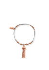 ChloBo True Love Tassel Bracelet, Rose Gold