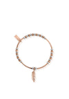 ChloBo Filigree Feather Bracelet, Rose Gold
