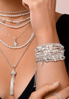 ChloBo Forever and Always Pearl Bracelet, Silver