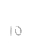 ChloBo Moonbeam Hoop Earrings, Silver