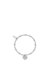 ChloBo Shining Heart Bracelet, Silver