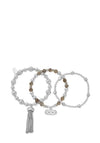 ChloBo Stars Align Stack Bracelets, Silver