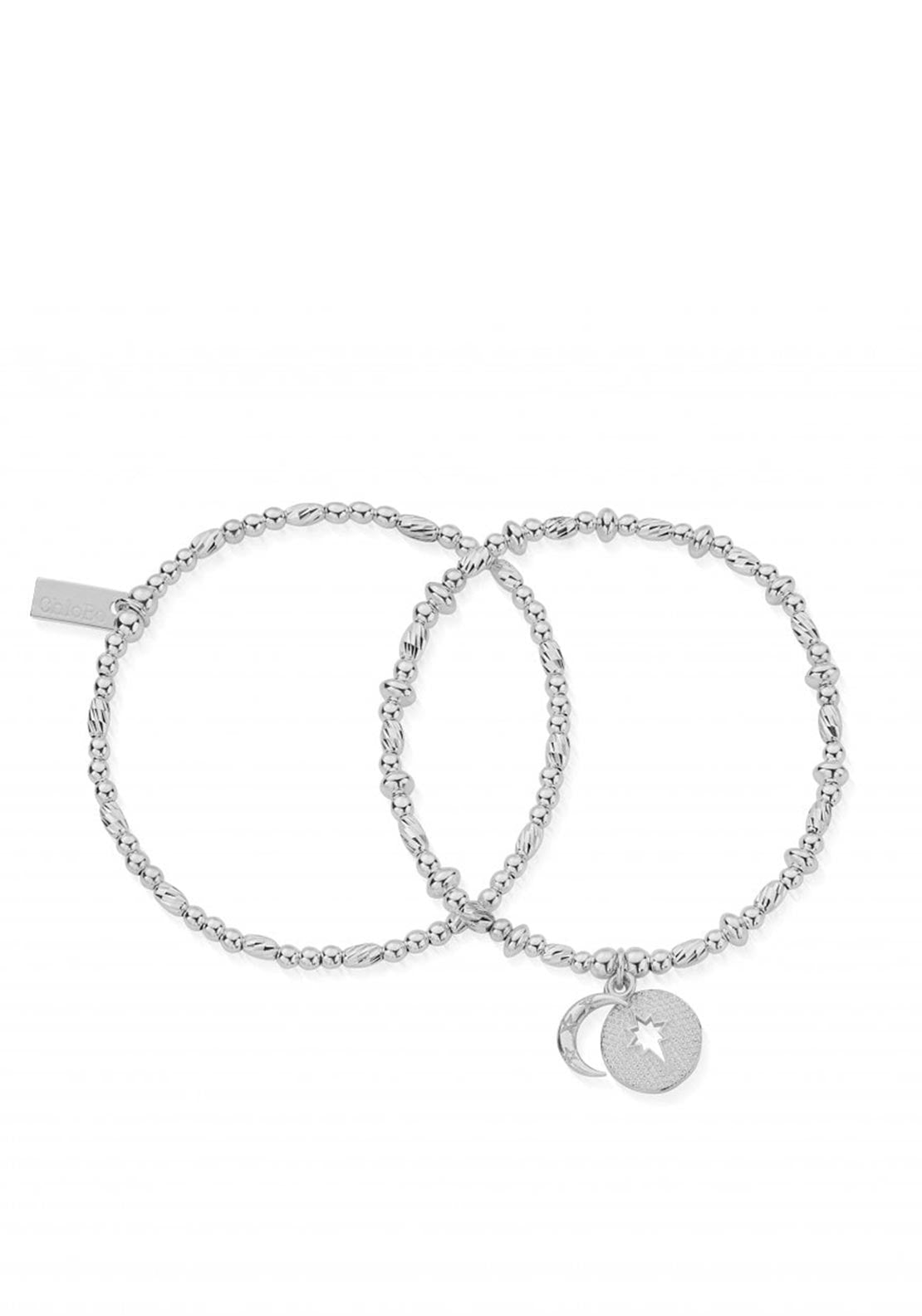 Chlobo Midnight Magic Set of 2 Bracelets, Silver