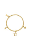 ChloBo Triple Star Bracelet, Gold