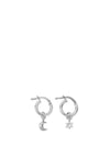 ChloBo Wisdom & Guidance Small Hoop Earrings, Silver