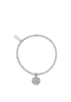 Chlobo Cute Charm Evil Eye Sunray Bracelet, Silver