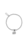 ChloBo Children’s Cute Elephant Charm Bracelet, Silver