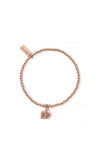 ChloBo Cute Charm Elephant Bracelet, Rose Gold