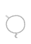 ChloBo Didi Sparkle Starry Moon Bracelet, Silver