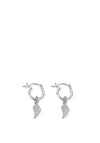 ChloBo Women's Divinity Within Hoop Earrings, Silver