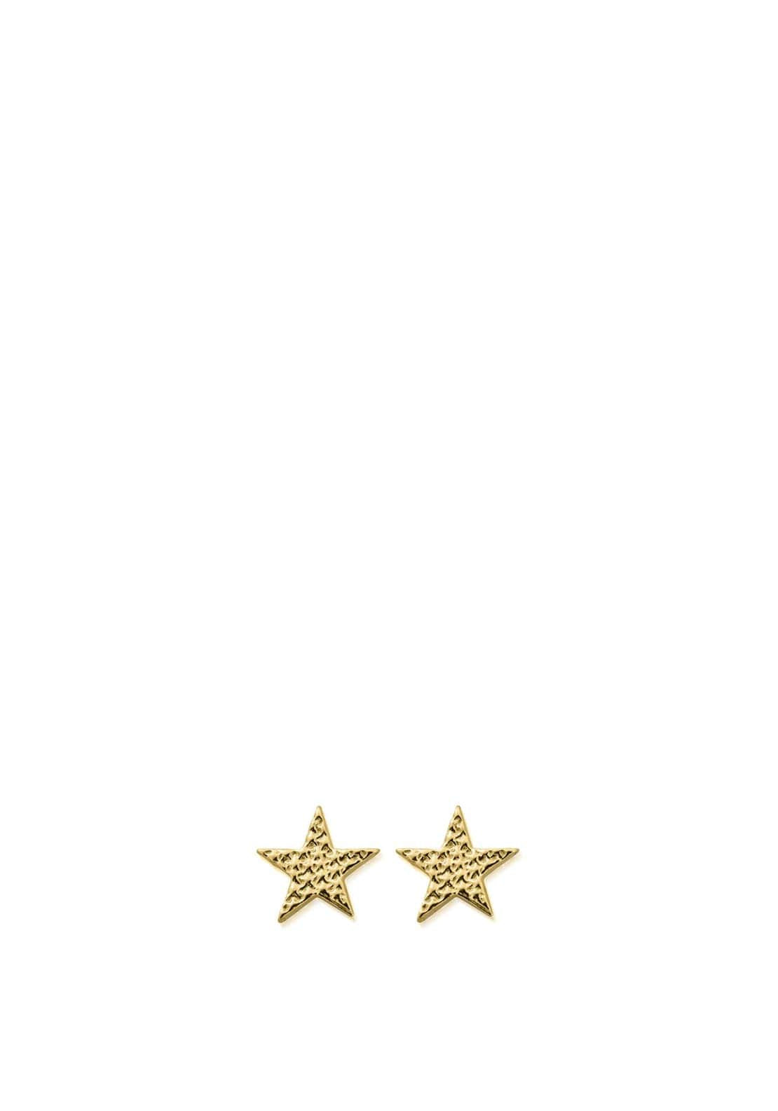 Chlobo Sparkle Star Stud Earrings, Gold