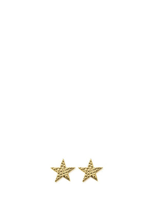 Chlobo Sparkle Star Stud Earrings, Gold