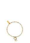 ChloBo Interlocking Love Heart Bracelet, Gold/Silver