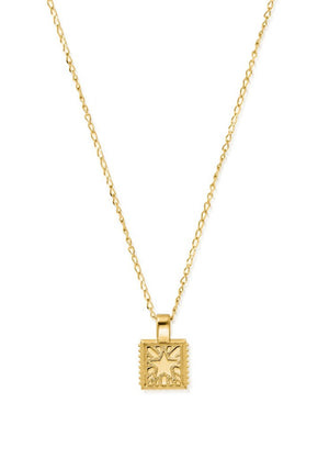 ChloBo Celestial Wonderer Square Necklace, Gold