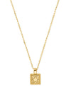 ChloBo Celestial Wonderer Square Necklace, Gold