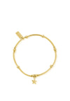 Chlobo Mini Noodle Ball Star Bracelet, Gold