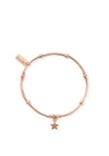 Chlobo Mini Noodle Ball Star Bracelet, Rose Gold