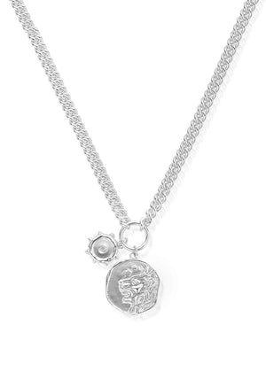 Chlobo Ariella Coin Necklace, Silver