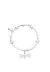 ChloBo Noodle Ball Dragonfly Bracelet, Silver