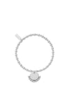 ChloBo Personalised Didi Heart Charm Bracelet, Silver