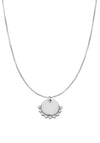 ChloBo Personalised Delicate Box Chain Necklace with Star Charm, Silver