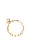 Chlobo Link Chain Earth Bracelet, Gold