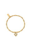 Chlobo Noodle Bead Earth Bracelet, Gold
