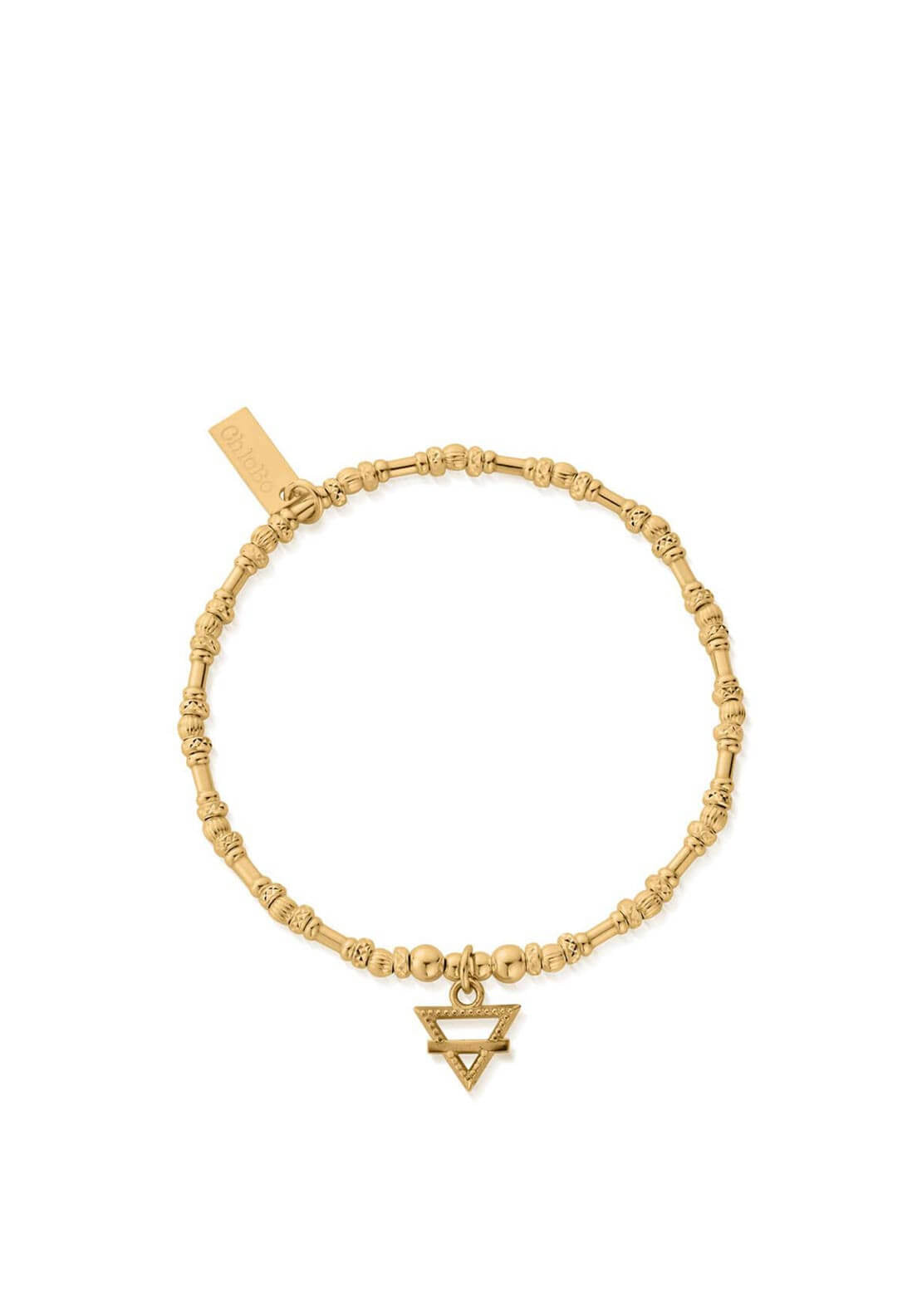 Chlobo Noodle Bead Earth Bracelet, Gold
