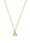 Chlobo Delicate Box Chain Air Necklace, Gold