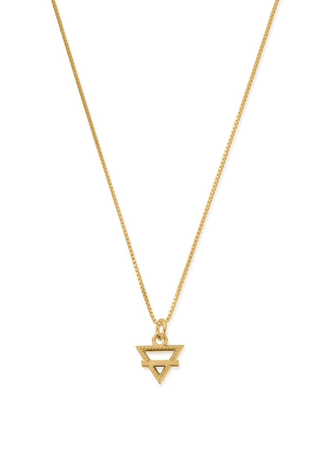 Chlobo Delicate Box Chain Earth Necklace, Gold