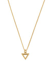 Chlobo Delicate Box Chain Water Necklace, Gold