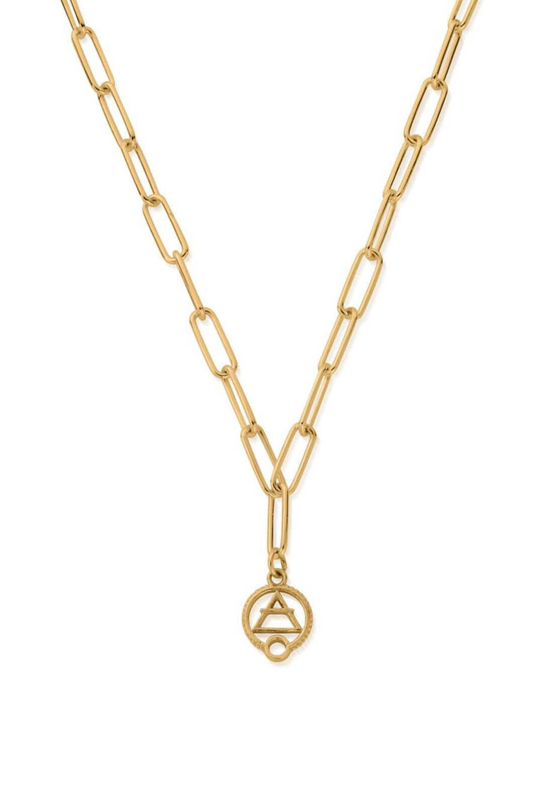 Chlobo Link Chain Air Necklace, Gold