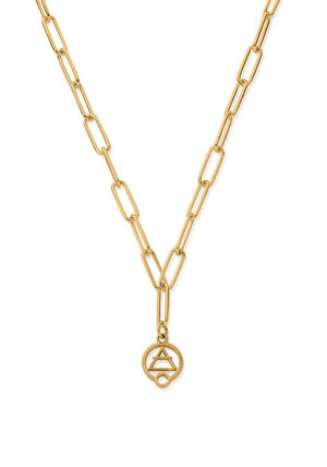 Chlobo Link Chain Air Necklace, Gold