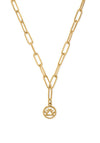 Chlobo Link Chain Fire Necklace, Gold