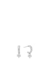 Chlobo Mini Earth Hoops Earring, Silver