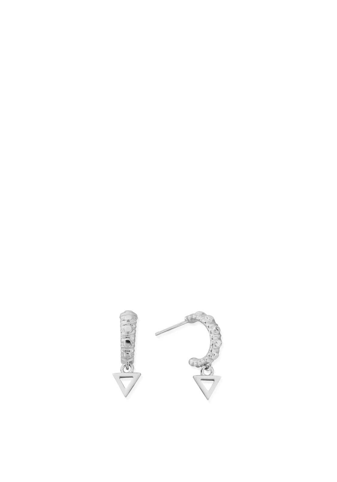 Chlobo Mini Water Hoops Earring, Silver