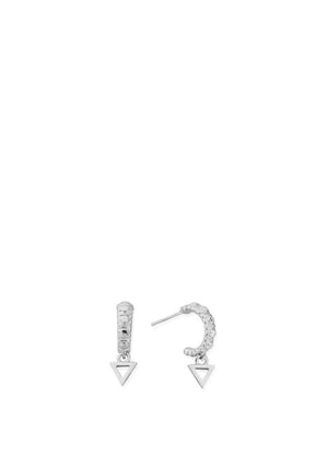 Chlobo Mini Water Hoops Earring, Silver