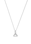 Chlobo Delicate Box Chain Air Necklace, Silver